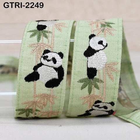 9 Yard 35mm Embroidery Trim Ribbon Tapes | Embroidered Fabric Sari Border | Gift Wrapping Lace Embellishment DIY Sewing Crafting Dog Collars