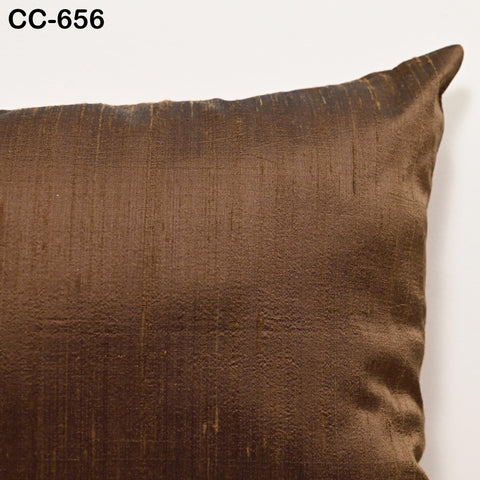 Iridescent Brown Dupioni Pure Silk Throw Pillow Cushion Cover Lumbar Euro Sham 12X 26 Handmade Home Decor Pillowcase Gift for House Warming