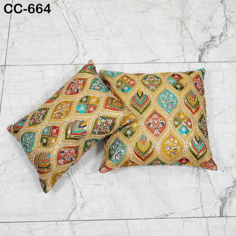 Embroidered Pillowcase | Indian Handmade Embroidery Throw Pillow cover Decorative Body Sham, Cushion Cover Boho Home Decor HouseWarming Gift