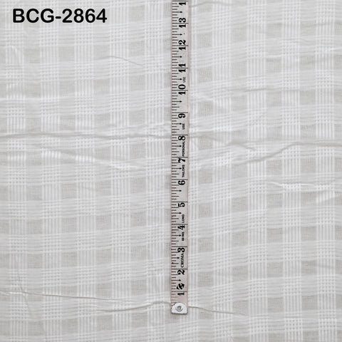 White Pure Dobby Cotton Fabric Indian Fabric by the Yard Costume Spring Summer Dresses Girls Kids Sewing Crafting Drapes Apparel Nursery