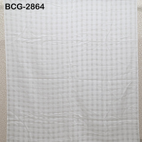 White Pure Dobby Cotton Fabric Indian Fabric by the Yard Costume Spring Summer Dresses Girls Kids Sewing Crafting Drapes Apparel Nursery