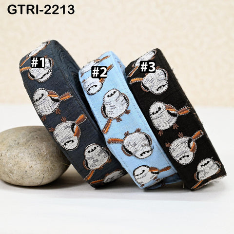 9 Yard Indian Embroidery Bird Ribbons Fabric Trim Embellish Sewing Crafting Embroidered Saree Border Wedding Dress Costume Accessories 32mm