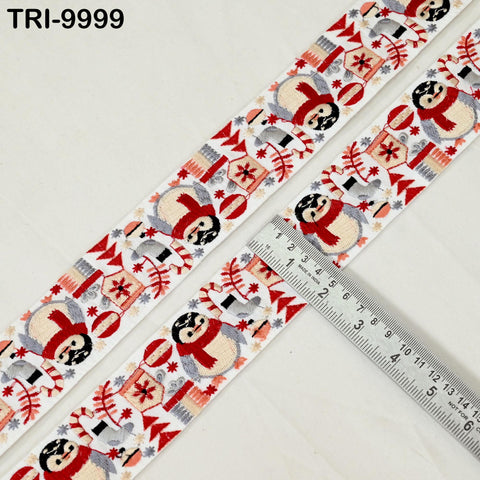 9 Yard Indian Embroidery Ribbons 5cm Trim Christmas Decor Border Embroidered Crafting Tote Bag Theatrical Costumes Holiday Ornaments Home