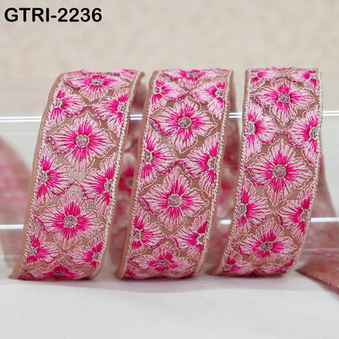 9 Yard Indian Costumes Tape Blazers Bags Table Runner Quilting 3cm Embroidered Lace Dresses Making Sewing Trim DIY Crafting Wedding