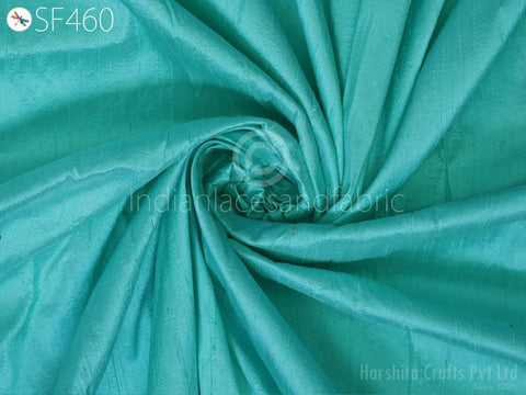 44'' Ice Blue Pure Dupioni Fabric Raw Silk by the Yard Shantung Crafting Sewing Wedding Dresses Skirts Vest Coats Silk Pillowcases Curtains