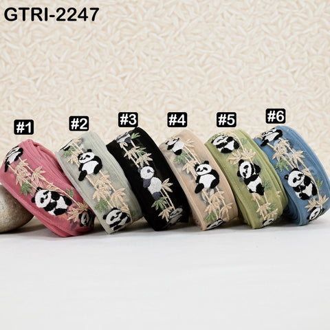 9 Yard Embroidery Trim Ribbon Tapes | Embellishment DIY Sewing Crafting Dog Collars 35mm Embroidered Fabric Sari Border | Gift Wrapping Lace