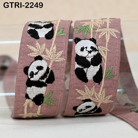 9 Yard 35mm Embroidery Trim Ribbon Tapes | Embroidered Fabric Sari Border | Gift Wrapping Lace Embellishment DIY Sewing Crafting Dog Collars