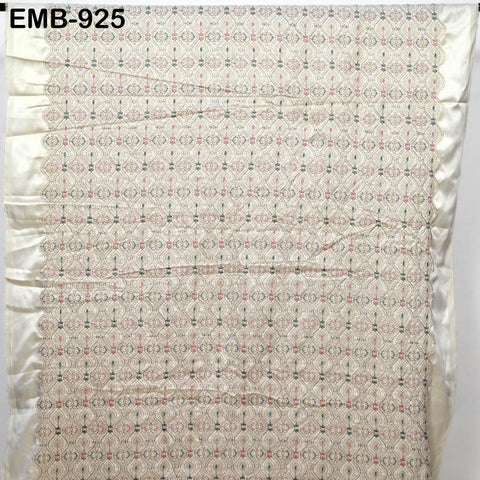 Embroidered Fabric by the yard Sewing DIY Crafting Indian Embroidery Wedding Dress Victorian Costumes Waistcoats Bags Table Runners Blouses