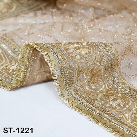 Champagne Organza Designer Dupatta for women Bridal Wedding lehenga Chunni/Veil Beads Sequin Scarf Indian Ethnic Dress Stole Gift Bridesmaid