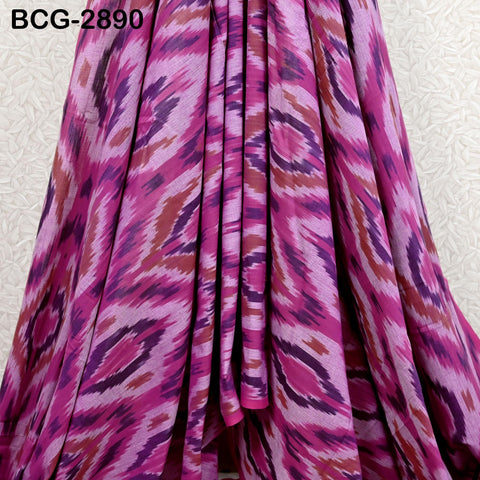 Fuchsia Indian Ikat Cotton fabric sold by Yard Handwoven Yarn Dyed Kids Summer Dress Handloom Home Furnishing Curtains Pillows Apparel