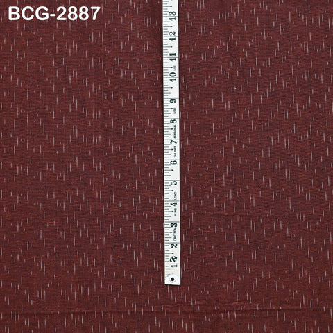 Maroon Ikat Cotton Fabric Handloom Fabric by the yard Summer Dresses Material Home Decor Yarn Dyed Remnant Quilting Table Runner Pillowcase