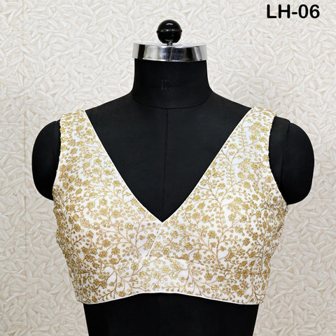 Ivory Brocade Banarasi Lehenga Choli with dupatta - Ready-to-Wear Indian Outfit Women Costumes Wedding Bridesmaid Party Engagement, Festival