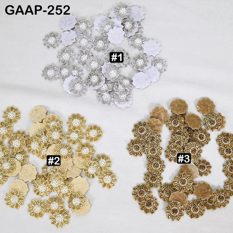 Crystal rhinestone beaded applique patch for bridal gown embellishment — handmade artisan motif all three color
silver
pure gold
antique gold