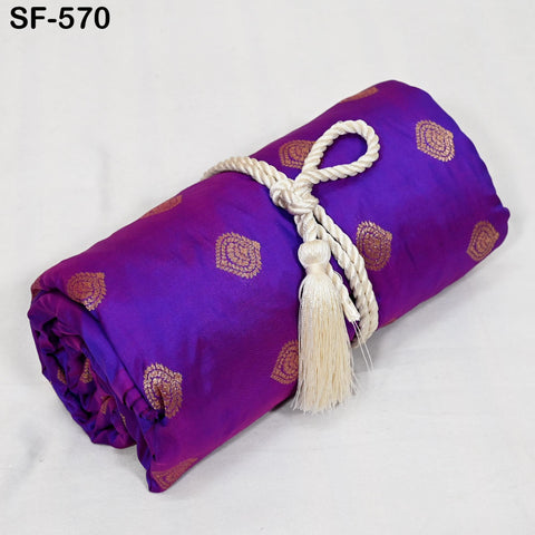 Iridescent Pure Silk Fabric by The Yard Brocade Zari Indian Wedding Dress Bridesmaids Costumes Blouses Pants Home Decor Two Tone 70gsm