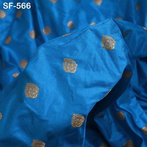 70gsm Pure Silk Fabric by The Yard Brocade Indian Wedding Dress Brides Bridesmaids Mother Shift Dresses Vest Coat Historic Medieval Costumes