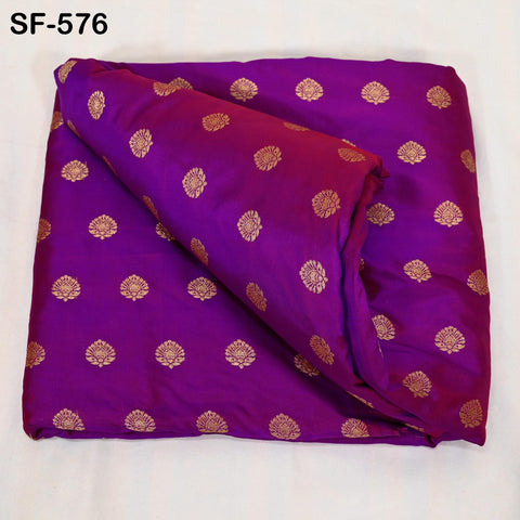 Iridescent Pure Silk Fabric by The Yard Brocade Zari Indian Wedding Dress Bridesmaids Costumes Blouses Pants Home Decor Two Tone 70gsm