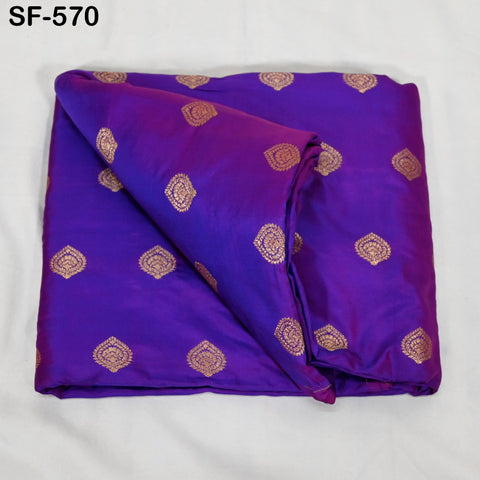 Iridescent Pure Silk Fabric by The Yard Brocade Zari Indian Wedding Dress Bridesmaids Costumes Blouses Pants Home Decor Two Tone 70gsm