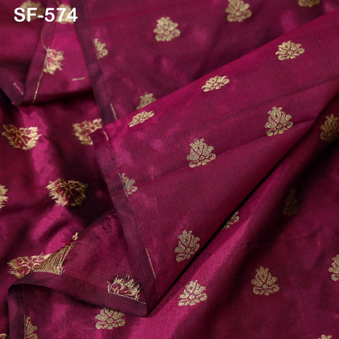 70gsm Pure Mysore Silk Fabric by The Yard Brocade Zari Indian Wedding Dress Bridesmaids Costumes Historic Blouses Pants Home Decor Wine
