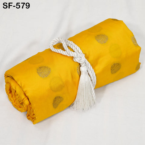 70gsm Pure Silk Fabric by The Yard Brocade Bridesmaids Wedding Dress Brides Mother Cigarette Trousers Coat Theatrical Costumes Sew Yellow