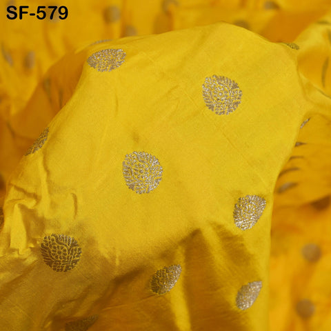 70gsm Pure Silk Fabric by The Yard Brocade Bridesmaids Wedding Dress Brides Mother Cigarette Trousers Coat Theatrical Costumes Sew Yellow