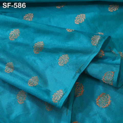 70gsm Pure Silk Fabric by The Yard Brocade Indian Wedding Dress Brides Bridesmaids Mother Shift Dresses Vest Coat Historic Medieval Costumes