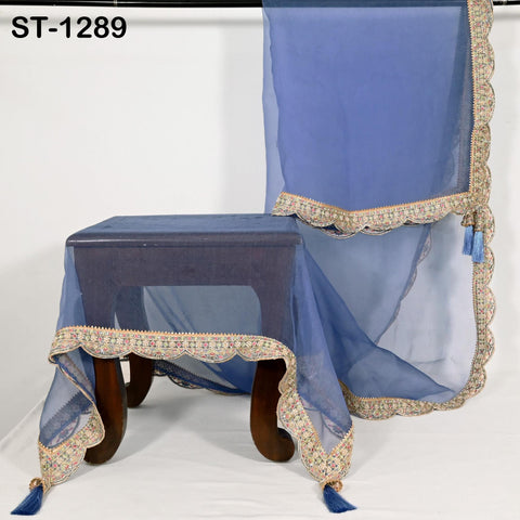 Dupatta Hand Embroidery Silk Organza Dupatta Light Weight Indian Bridal Wedding Lehenga Women Chunni Veil Scarf Crafting Dress Gift for Her