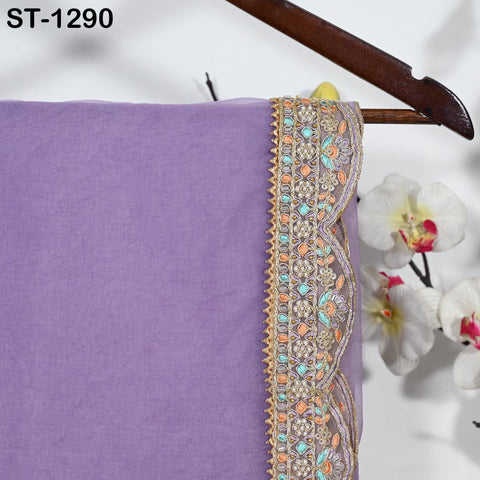 Dupatta Hand Embroidery Silk Organza Dupatta Light Weight Indian Bridal Wedding Lehenga Women Chunni Veil Scarf Crafting Dress Gift for Her