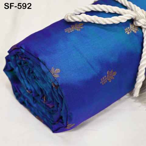 70gsm Pure Silk Fabric by The Yard Brocade Indian Wedding Dress Brides Bridesmaids Mother Shift Dresses Vest Coat Historic Medieval Costumes