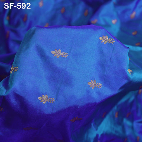 70gsm Pure Silk Fabric by The Yard Brocade Indian Wedding Dress Brides Bridesmaids Mother Shift Dresses Vest Coat Historic Medieval Costumes