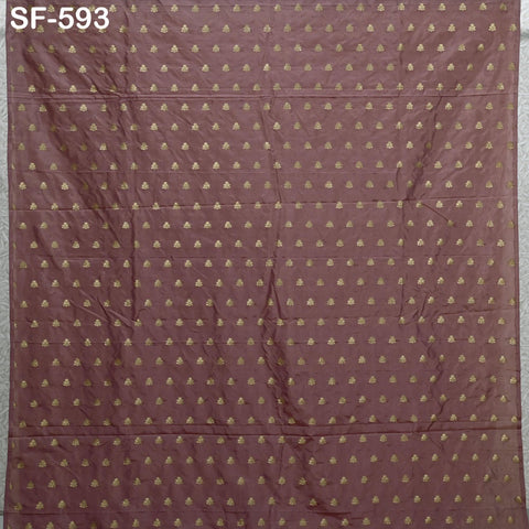 70gsm Pure Mysore Silk Fabric by The Yard Brocade Zari Indian Wedding Dress Bridesmaids Costumes Blouses Pants Dresses Home Decor Dusty Rose