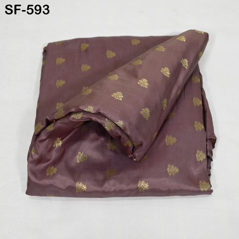 70gsm Pure Mysore Silk Fabric by The Yard Brocade Zari Indian Wedding Dress Bridesmaids Costumes Blouses Pants Dresses Home Decor Dusty Rose