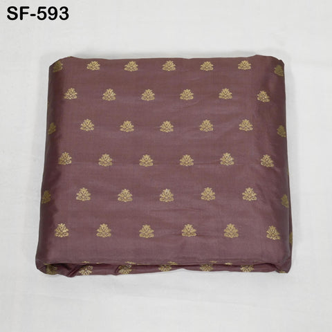 70gsm Pure Mysore Silk Fabric by The Yard Brocade Zari Indian Wedding Dress Bridesmaids Costumes Blouses Pants Dresses Home Decor Dusty Rose