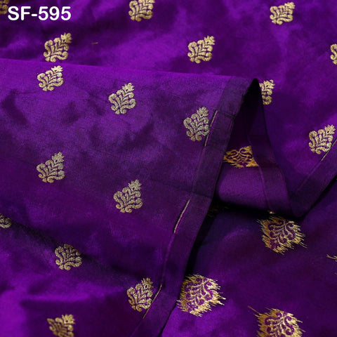 70gsm Pure Silk Fabric by The Yard Brocade Indian Wedding Dress Brides Bridesmaids Mother Shift Dresses Vest Coat Historic Medieval Costumes