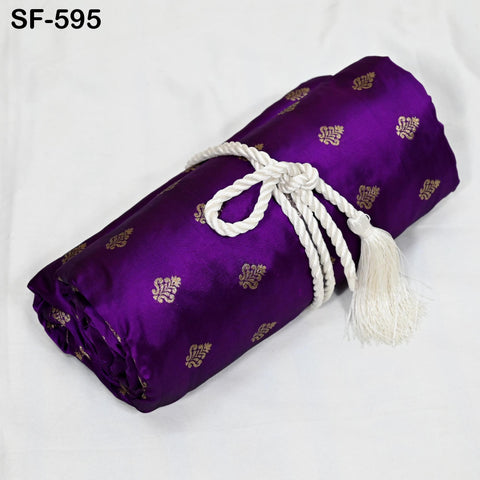 70gsm Pure Silk Fabric by The Yard Brocade Indian Wedding Dress Brides Bridesmaids Mother Shift Dresses Vest Coat Historic Medieval Costumes