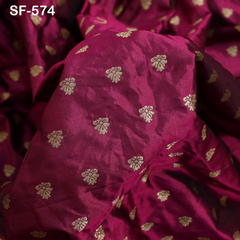 70gsm Pure Mysore Silk Fabric by The Yard Brocade Zari Indian Wedding Dress Bridesmaids Costumes Historic Blouses Pants Home Decor Wine