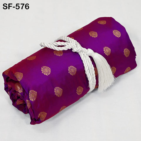 Iridescent Pure Silk Fabric by The Yard Brocade Zari Indian Wedding Dress Bridesmaids Costumes Blouses Pants Home Decor Two Tone 70gsm