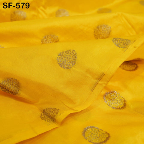 70gsm Pure Silk Fabric by The Yard Brocade Bridesmaids Wedding Dress Brides Mother Cigarette Trousers Coat Theatrical Costumes Sew Yellow
