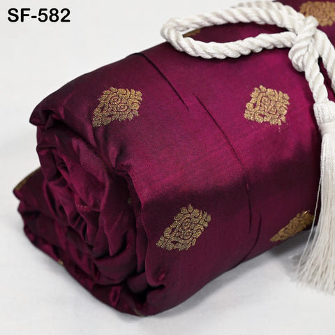 70gsm Pure Silk Fabric by The Yard Brocade Bridesmaids Wedding Dress Brides Mother Cigarette Trousers Coat Historic Costumes Sewing Burgundy