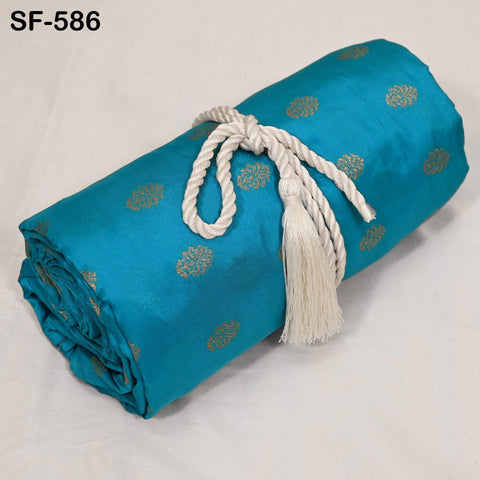 70gsm Pure Silk Fabric by The Yard Brocade Indian Wedding Dress Brides Bridesmaids Mother Shift Dresses Vest Coat Historic Medieval Costumes