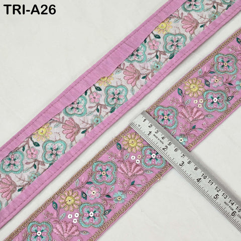 9 Yard Embroidery Yellow Ribbon Trim Embellishments DIY Crafting Indian Home Decor Embroidered Decorative Saree Border 80mm Junk Journals