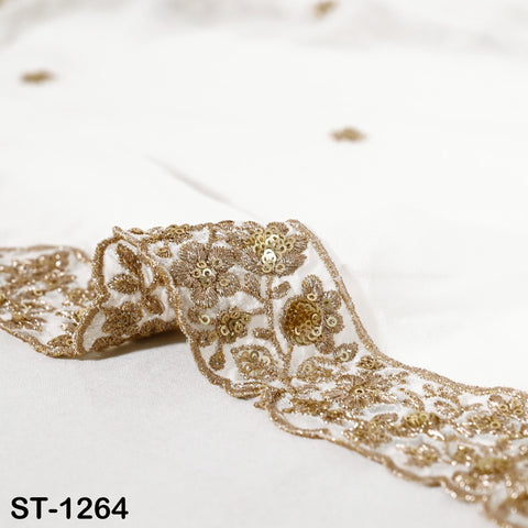 Embroidered Dyeable Dupatta Georgette Gold Sequin, Light Weight Stole, Indian Designer Wedding Lehenga Veil, Women Haldi Dress Chunni Gift