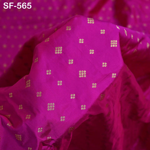 70gsm Pure Mysore Silk Fabric by The Yard Brocade Zari Buttie Indian Wedding Bridesmaids Costumes Blouses Pillowcases Home Decor Dolls