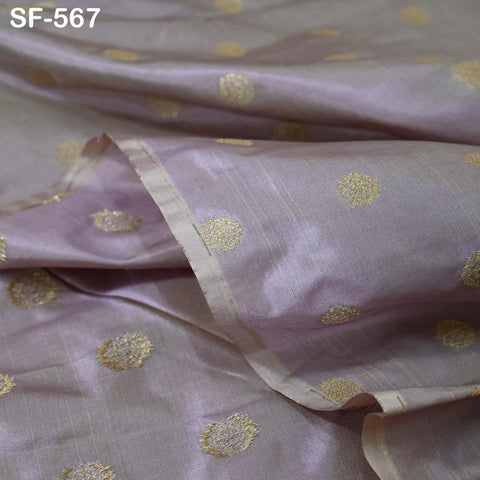 70gsm Pure Mysore Silk Fabric by The Yard Brocade Zari Indian Wedding Dress Bridesmaids Costumes Blouses Pants Dresses Home Decor Greige