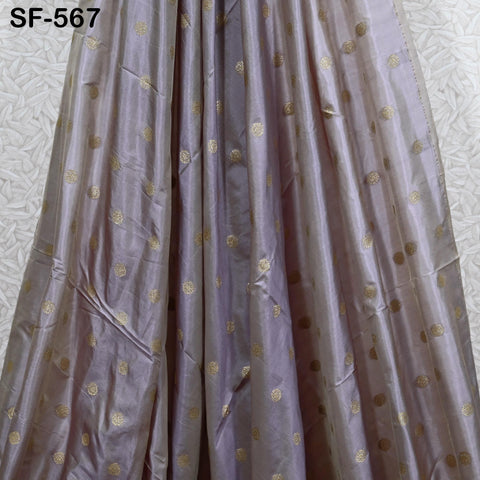 70gsm Pure Mysore Silk Fabric by The Yard Brocade Zari Indian Wedding Dress Bridesmaids Costumes Blouses Pants Dresses Home Decor Greige