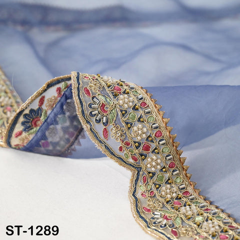 Dupatta Hand Embroidery Silk Organza Dupatta Light Weight Indian Bridal Wedding Lehenga Women Chunni Veil Scarf Crafting Dress Gift for Her