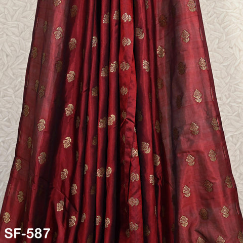 70gsm Pure Silk Fabric by The Yard Brocade Indian Wedding Dress Brides Bridesmaids Mother Shift Dresses Vest Coat Historic Medieval Costumes