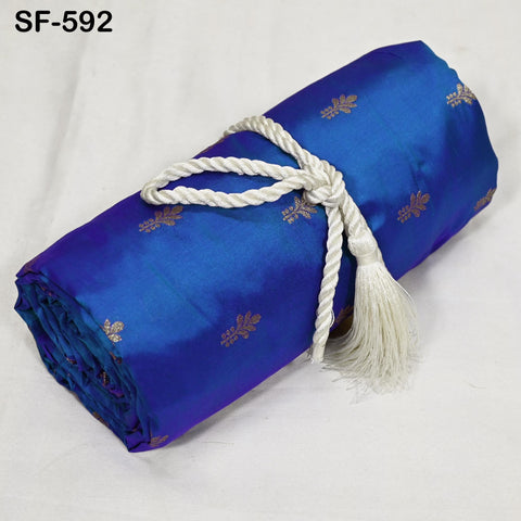 70gsm Pure Silk Fabric by The Yard Brocade Indian Wedding Dress Brides Bridesmaids Mother Shift Dresses Vest Coat Historic Medieval Costumes