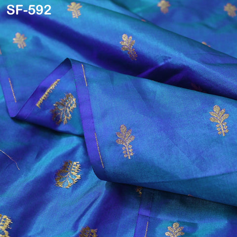 70gsm Pure Silk Fabric by The Yard Brocade Indian Wedding Dress Brides Bridesmaids Mother Shift Dresses Vest Coat Historic Medieval Costumes