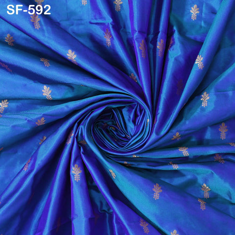 70gsm Pure Silk Fabric by The Yard Brocade Indian Wedding Dress Brides Bridesmaids Mother Shift Dresses Vest Coat Historic Medieval Costumes