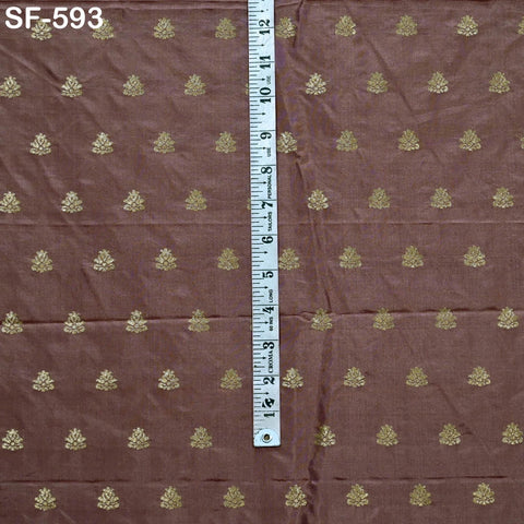 70gsm Pure Mysore Silk Fabric by The Yard Brocade Zari Indian Wedding Dress Bridesmaids Costumes Blouses Pants Dresses Home Decor Dusty Rose